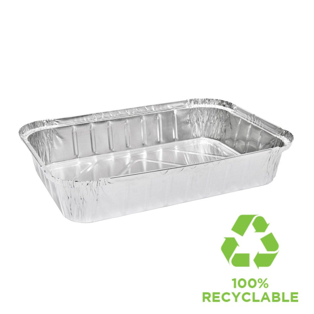 Foil Container- #488/517 3.2L large deep rectangle 300 x 240 x 50mm 100/ctn