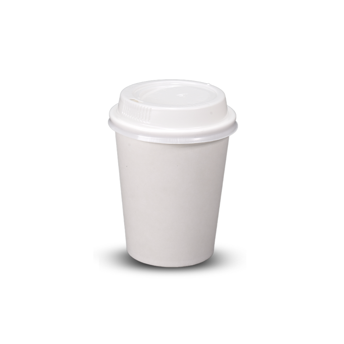 Coffee Cups Single Wall 8oz Plain White suit 80mm small lid 1000ctn