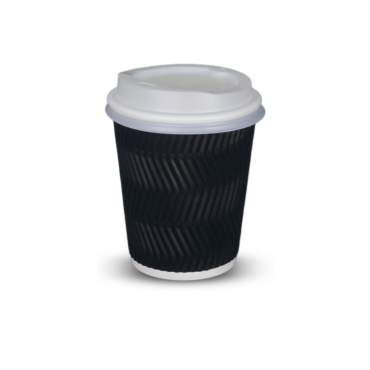 8oz (80mm) Ripple Coffee Cup Charcoal - 500/ctn