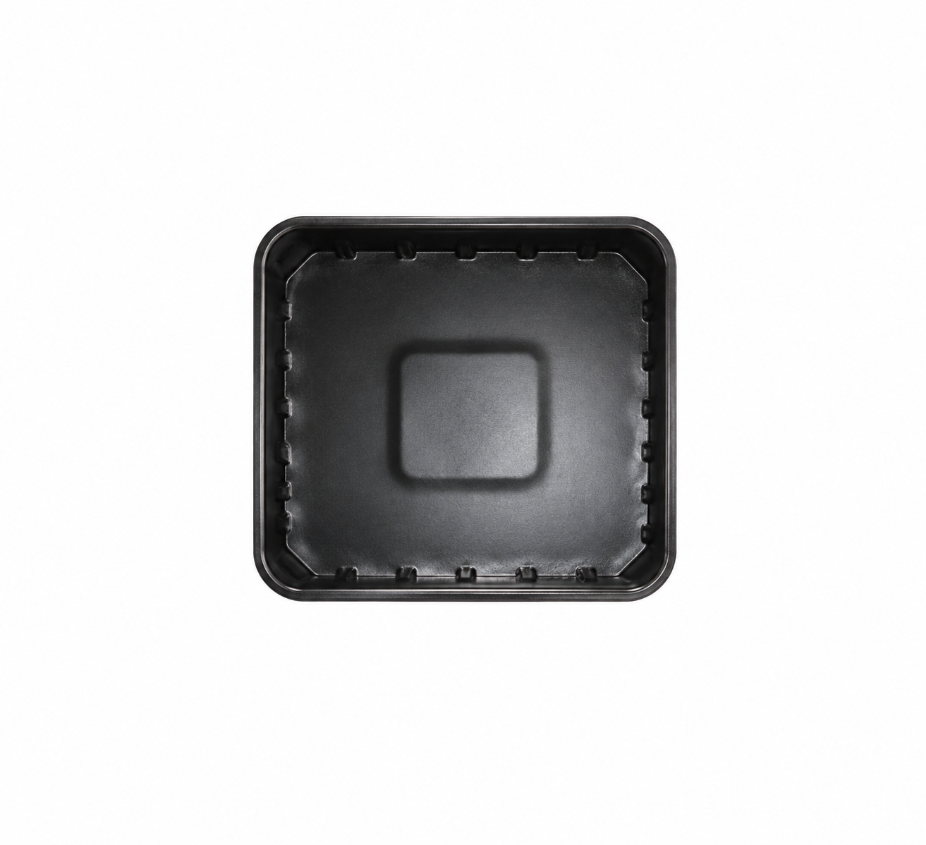 8 x 7" Black Foam Trays - Shallow 750/ctn