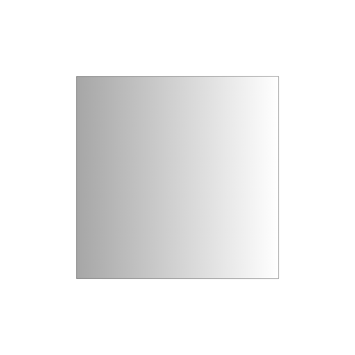 9" Square Cake Board Silver- 50/pk