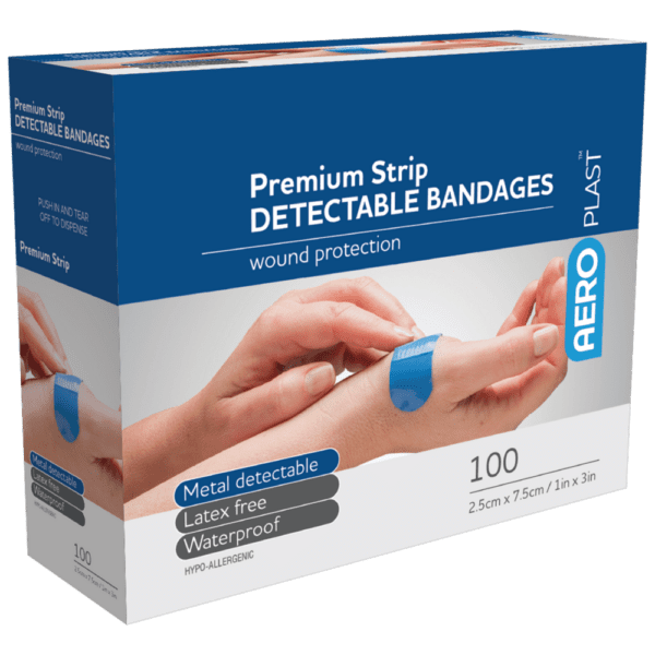 Aeroplast- Food service blue visual plasterers 100/pk