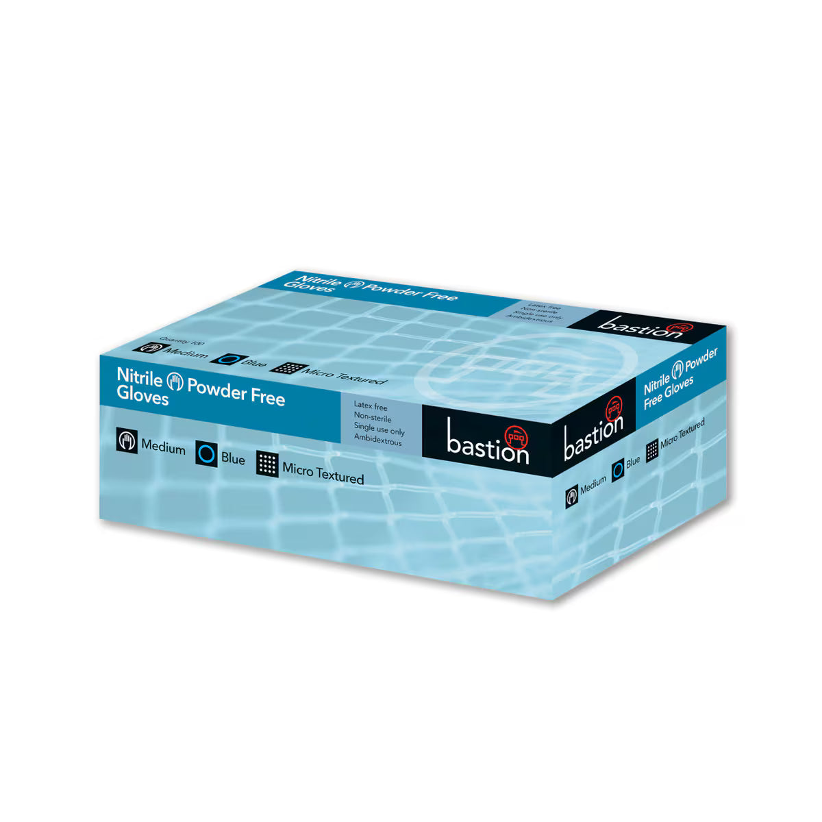 Medium Nitrile Blue Gloves - 10x100 per carton