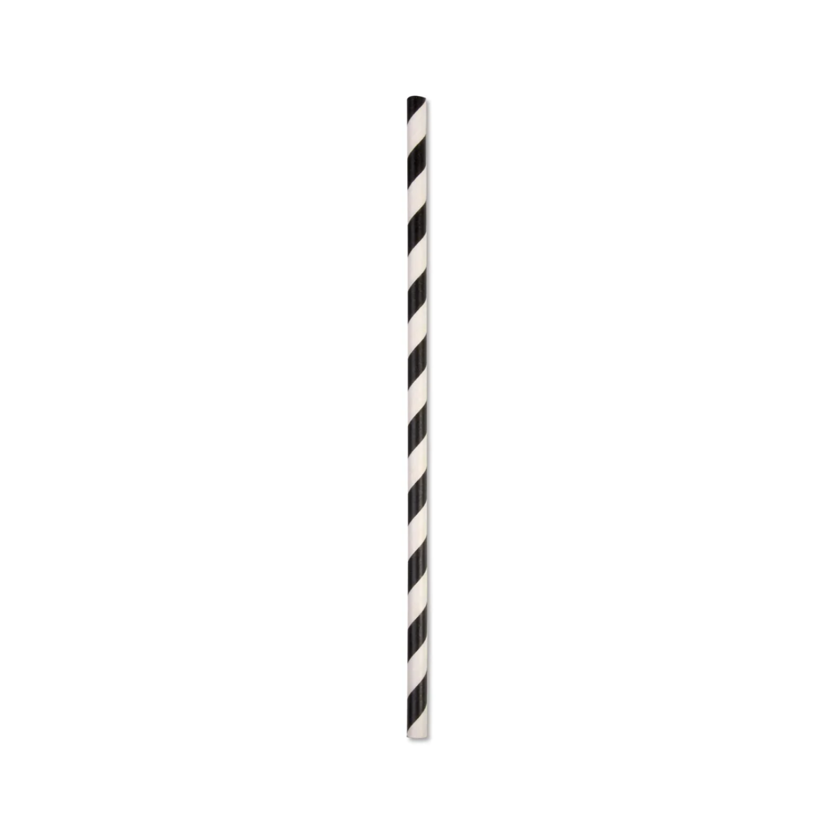 Straws Regular paper black & white stripe 2500/ctn