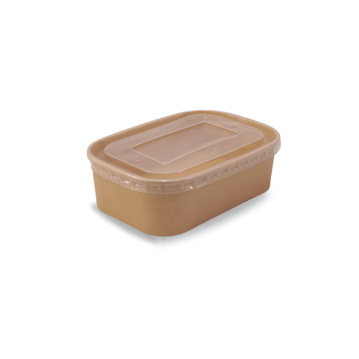 PLA Coated Kraft Rectangular Container 650ml 300/ctn