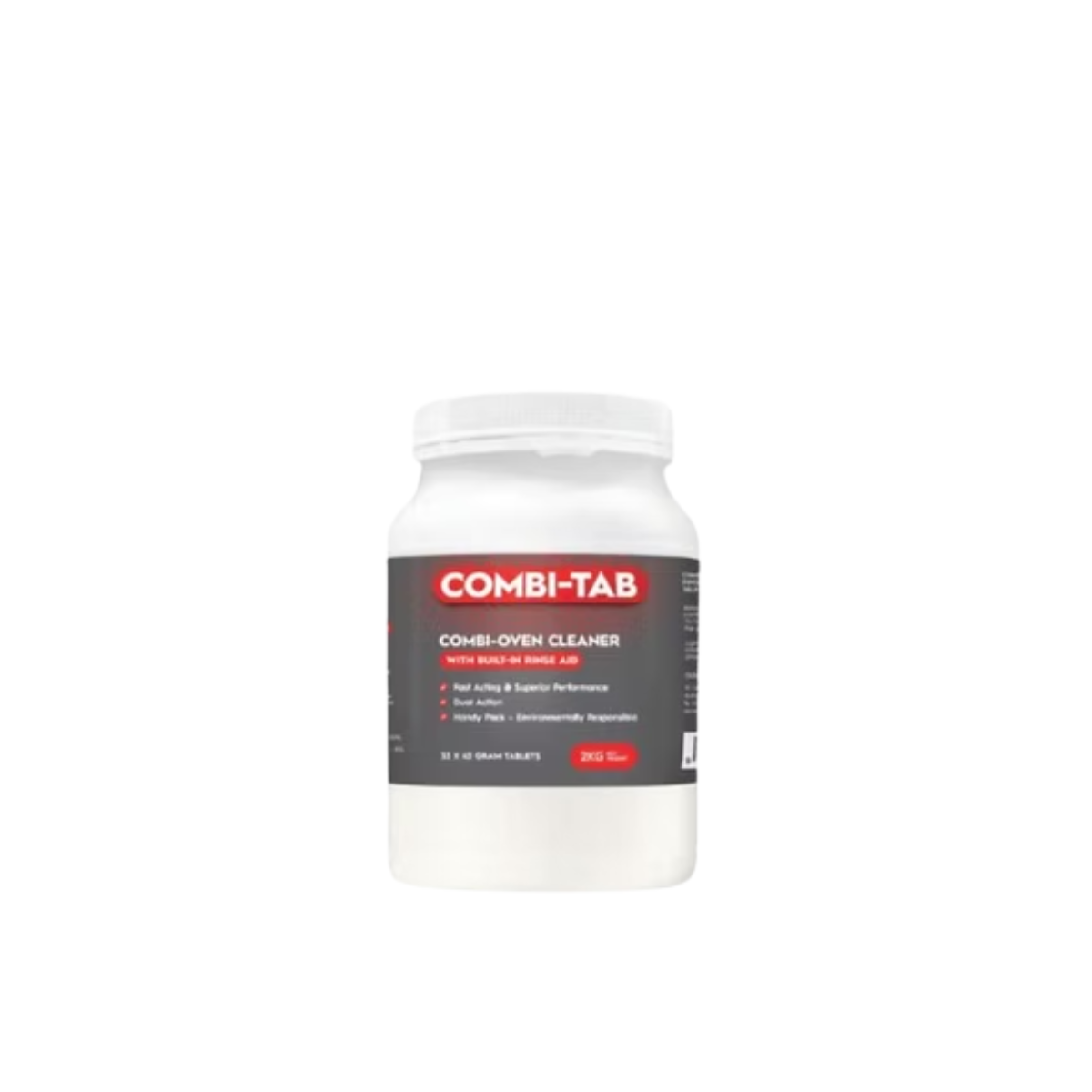 Combi-Tab Combi-oven cleaner with built-in rinse aid 33 x 60gm tablets/2kg 3 tubs/ctn