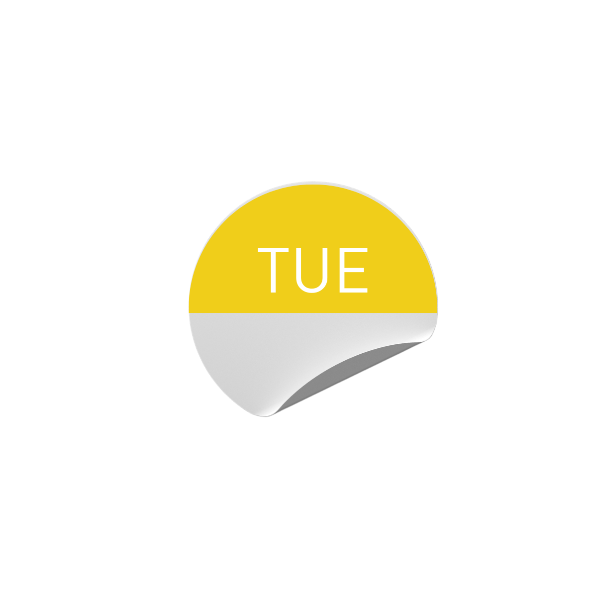 Day Dot Labels; Tuesday 24mm 1000/roll