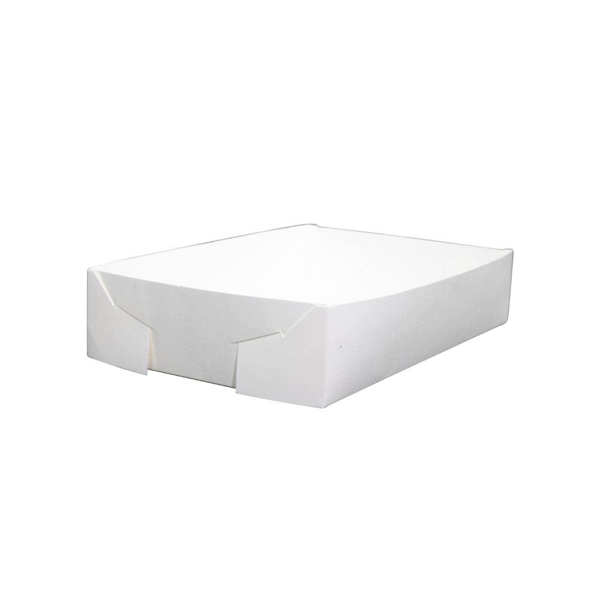 Large White Folding Food Tray 200/pack