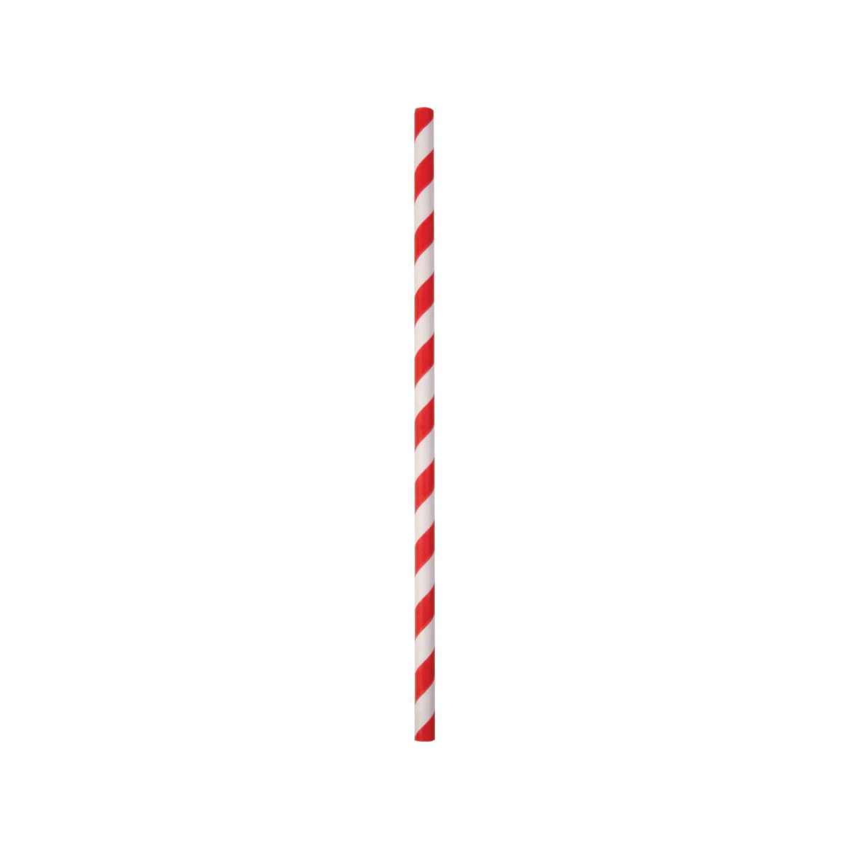Straws Regular paper red & white stripe 2500/ctn