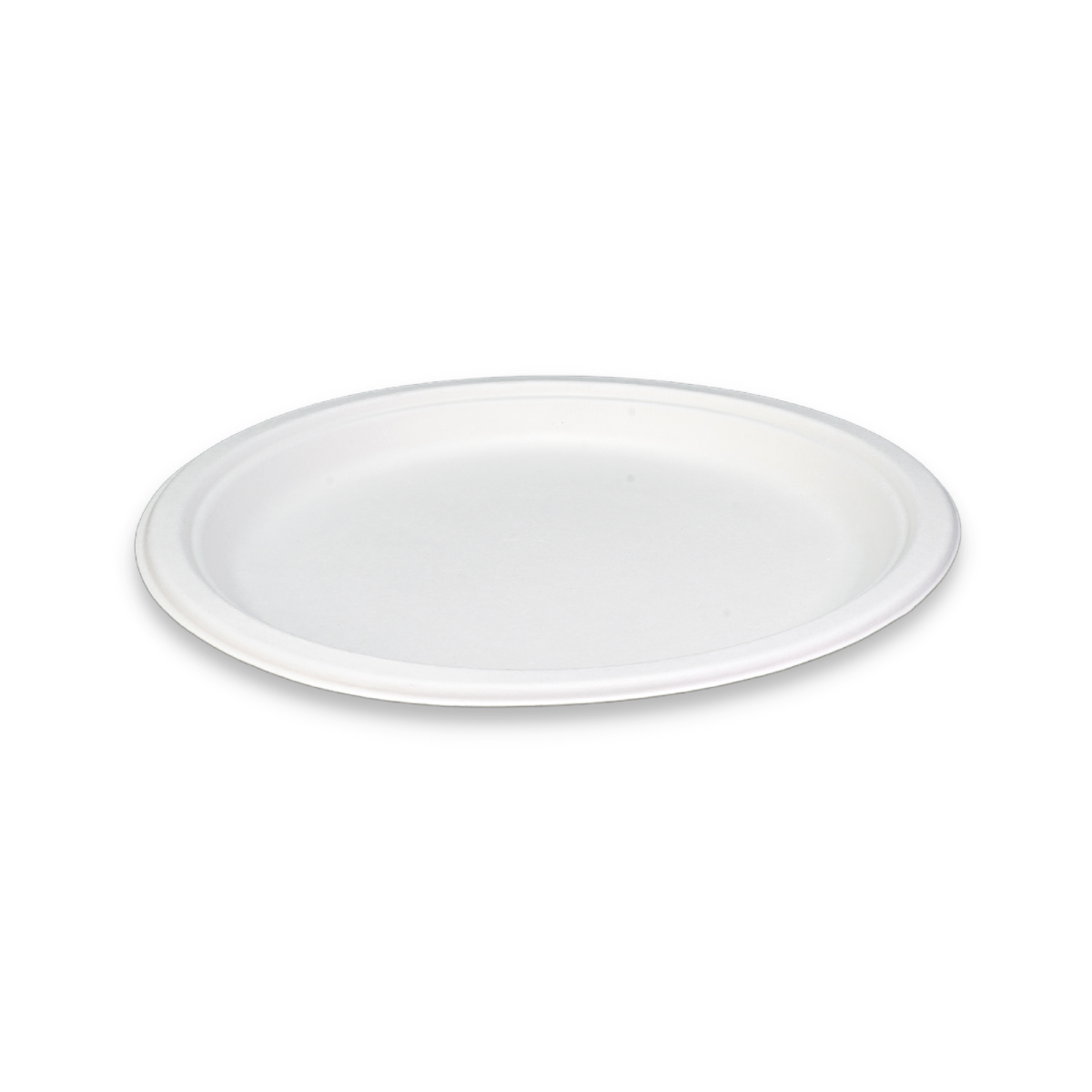 7" Round Sugarcane Plates 168mm - 1000 per carton