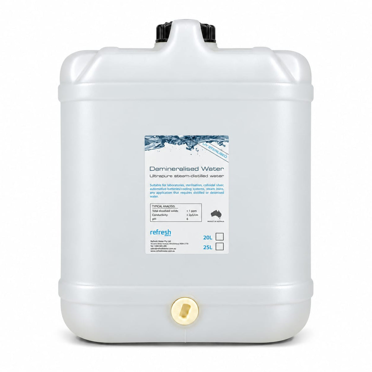 Distilled Water 20 litre