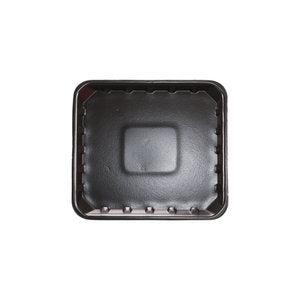 8 x 7" Black Foam Trays - 203 x 180 x 30 mm - 750/ctn