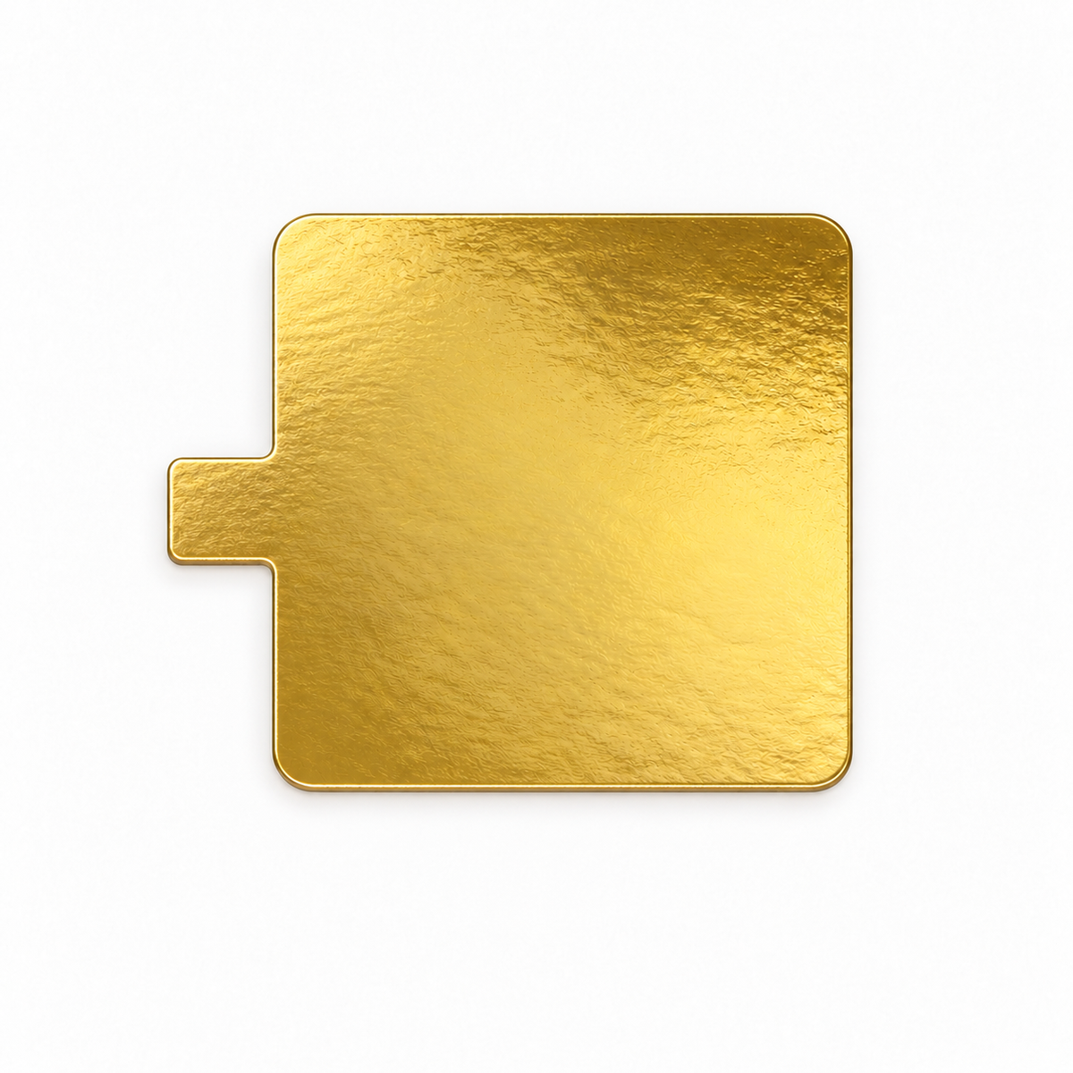 Gold Board Food Display Tabs - Square 70mm - 50pk