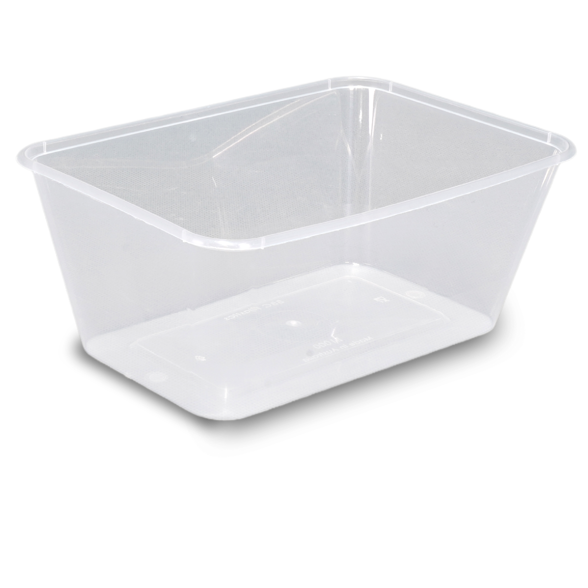 Rectangular Container Plastic Freezer grade 1000ml 500/ctn