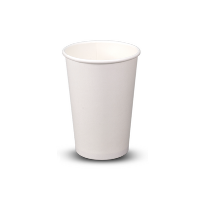 Coffee Cups single wall 10oz plain white 80mm 1000/ctn