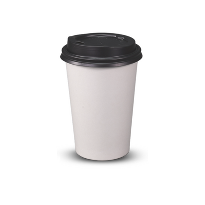 Coffee Cups single wall 10oz plain white 80mm 1000/ctn
