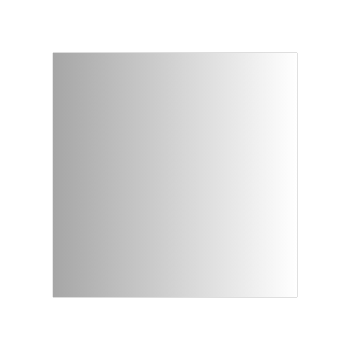 11" Square Cake Board Silver- 50/pk