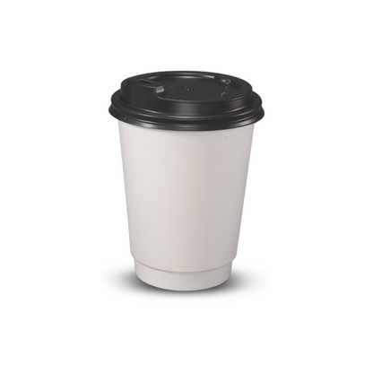 Coffee Cups Plain White Double Wall 12oz 500/ctn