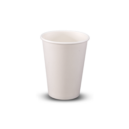 Single Wall 12oz White Hot Cup 90mm 1000/ctn