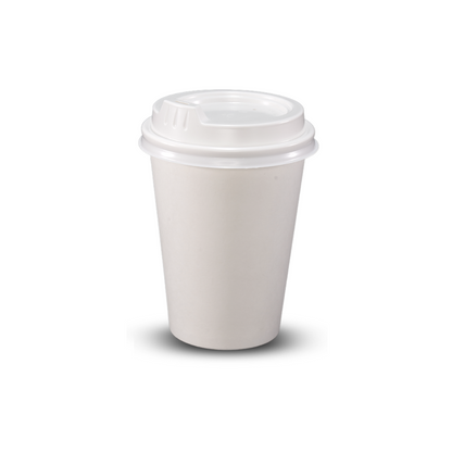 Single Wall 12oz White Hot Cup 90mm 1000/ctn
