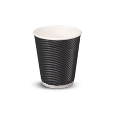 12oz Ripple Coffee Cups Charcoal - 500/ctn