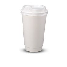 Coffee Cups Plain White double wall 16oz 500/ctn