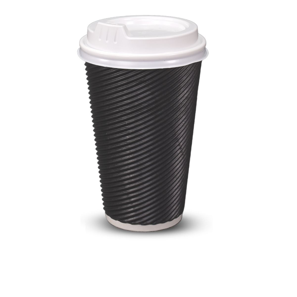 16oz Ripple Coffee Cups Charcoal - 500/ctn