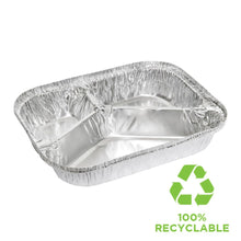 Foil Container - 3 compartment (#521) 190 x 140 x 33mm 330ctn
