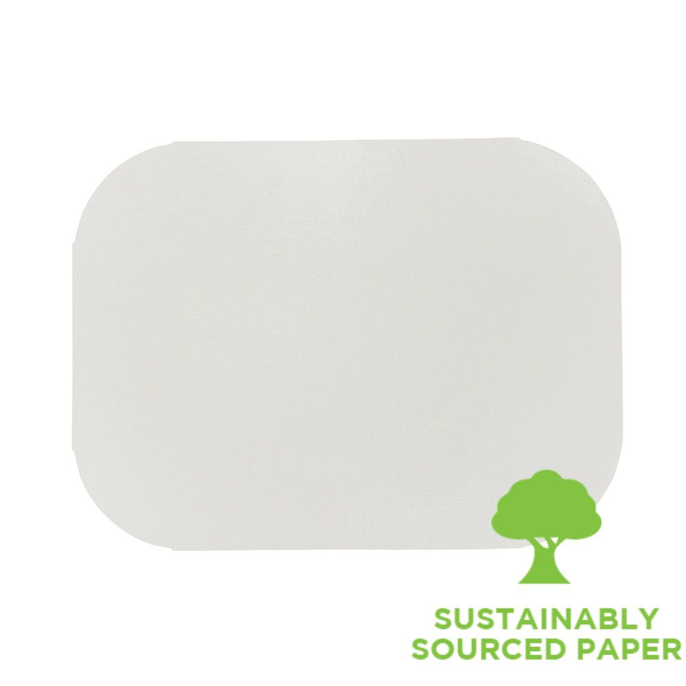 Lid- for 3 compartment foil container (#521) 330/pack