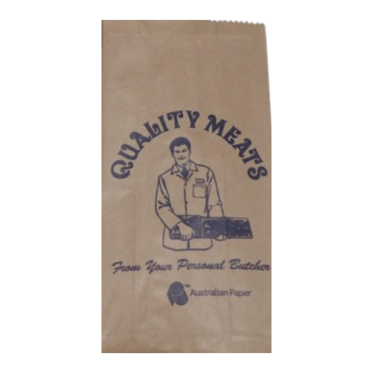 #19 Printed Paper Butcher's Bag HWS - 250 x 450mm 250/pack