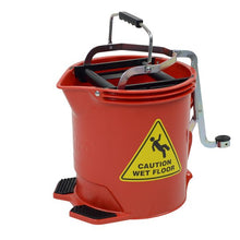 Mop Bucket 16L red With metal mechanism