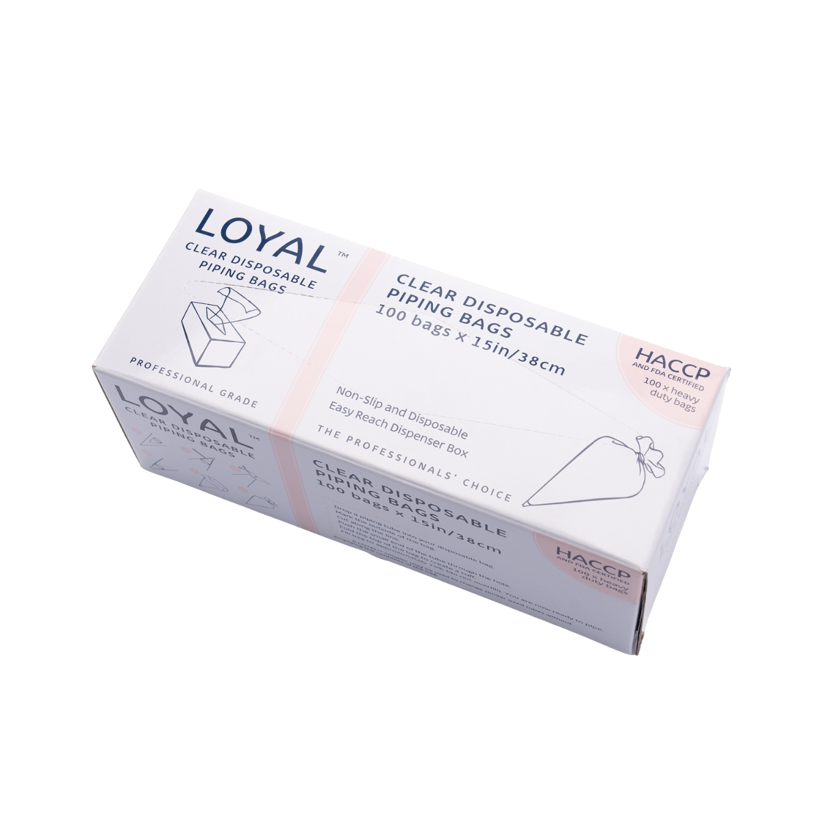 Disposable Bio Piping Bag 300mm Loyal 100/pk