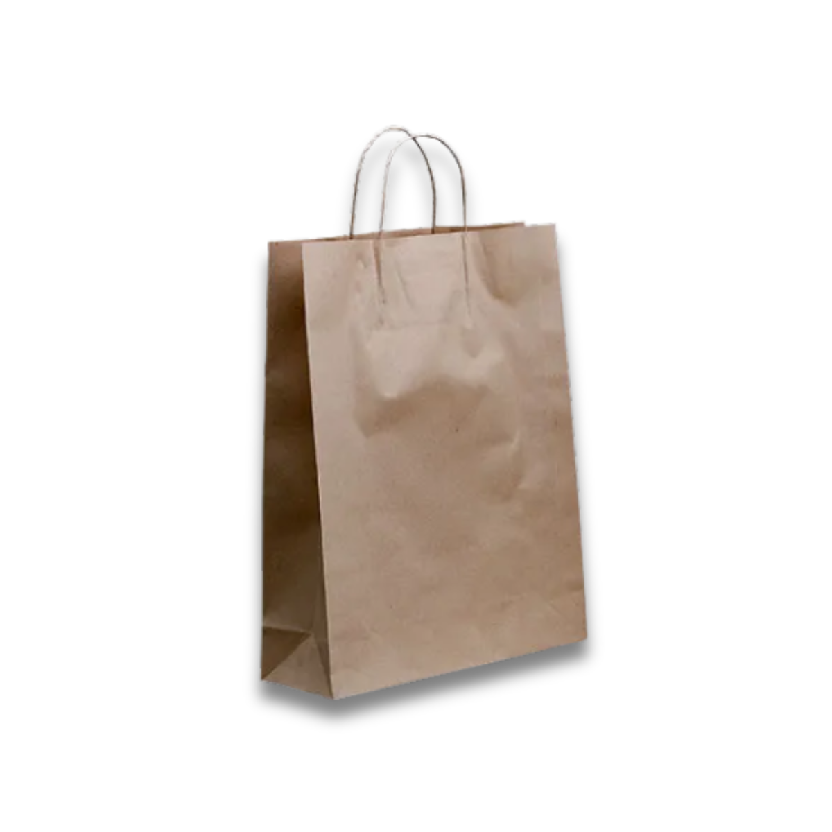 Brown Kraft Paper Bag #420 twist handle 320 x 420mm + 110mm G 5 x 50pk/ctn 250/ctn