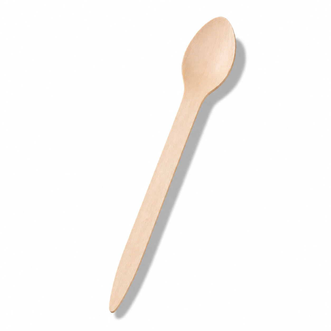 190mm Wooden Eco Soda Spoon coated - 1000 Per Carton