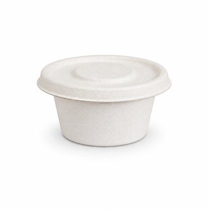 Sugarcane Lid to suit 2oz/57ml  sugarcane container 50pk 2000/ctn
