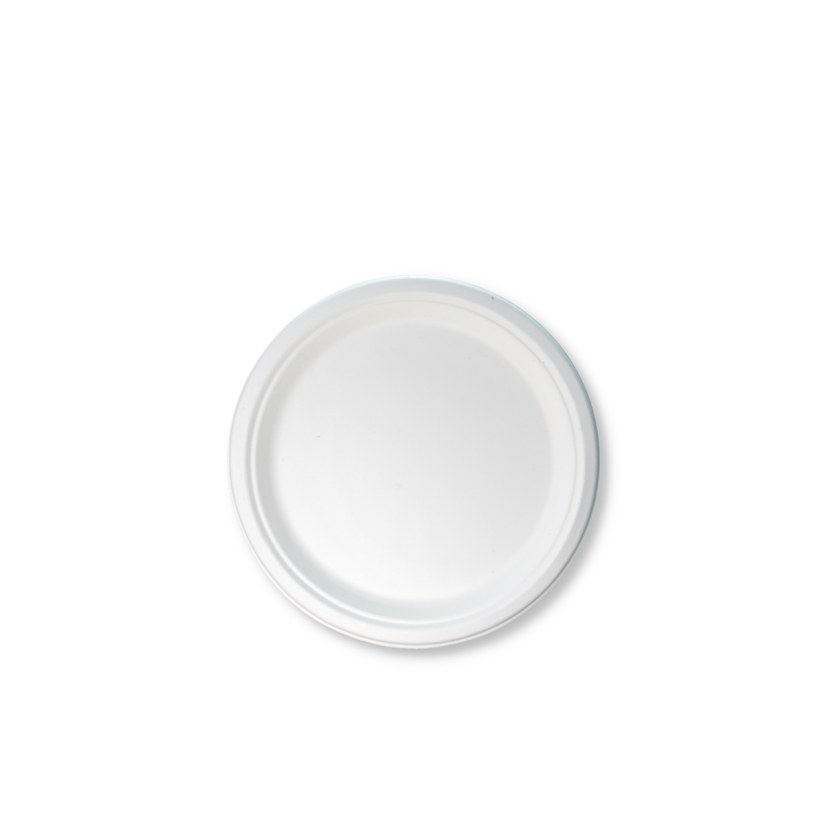 7" Round Sugarcane Plates 168mm - 1000 per carton