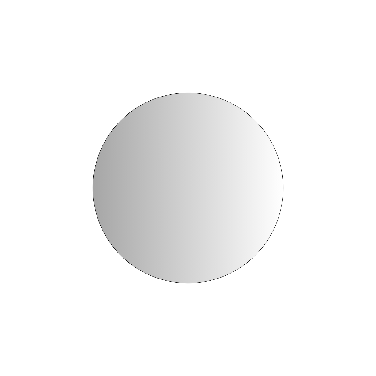 8" Round Cake Board Silver- 50/pk