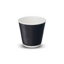 8oz (90mm) Ripple Coffee Cups Charcoal - 500/ctn