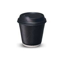 8oz (90mm) Ripple Coffee Cups Charcoal - 500/ctn