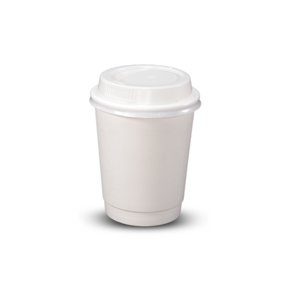 Coffee Cups plain double wall 8oz 80mm 500/ctn