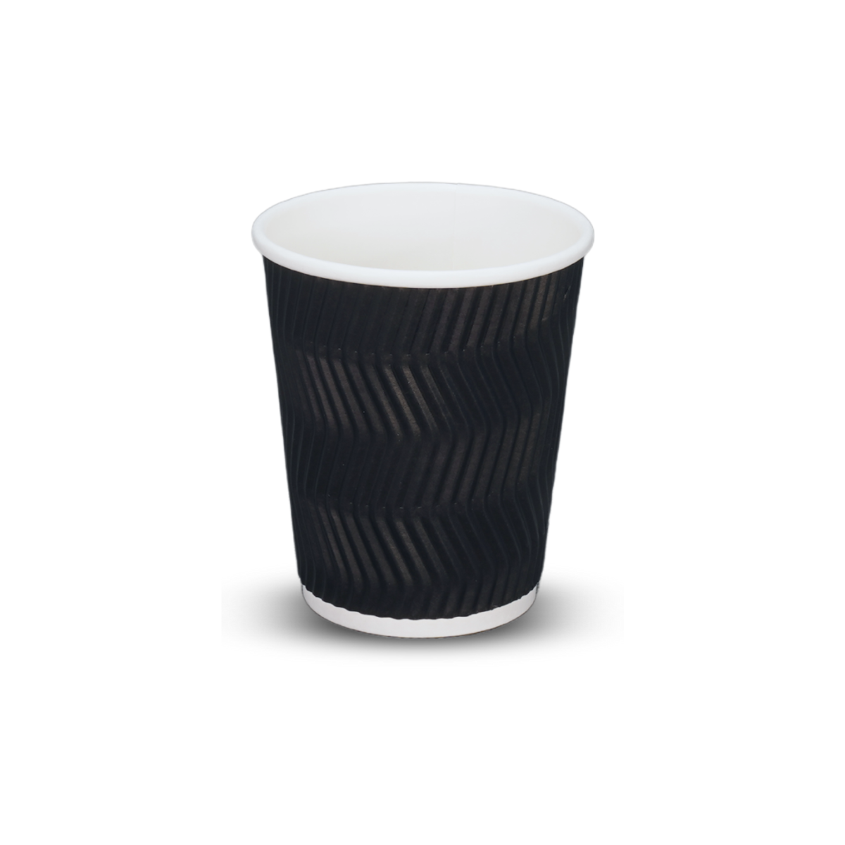 8oz (80mm) Ripple Coffee Cup Charcoal - 500/ctn