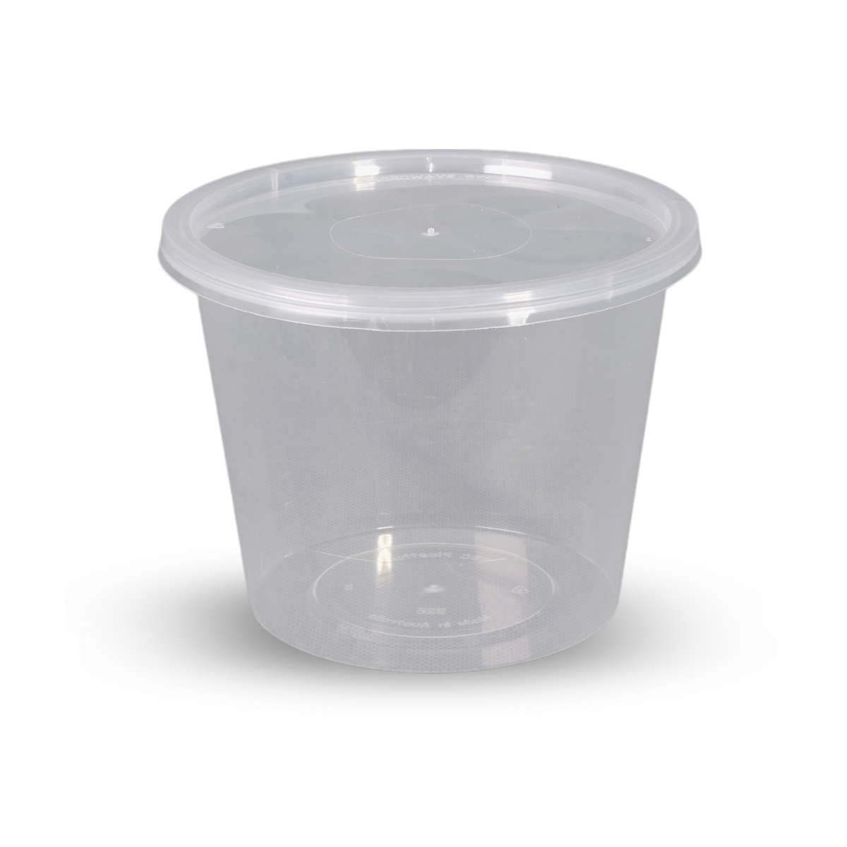 B25 Round 25oz Plastic Container 500/ctn