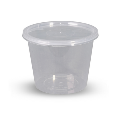 B25 Round 25oz Plastic Container 500/ctn