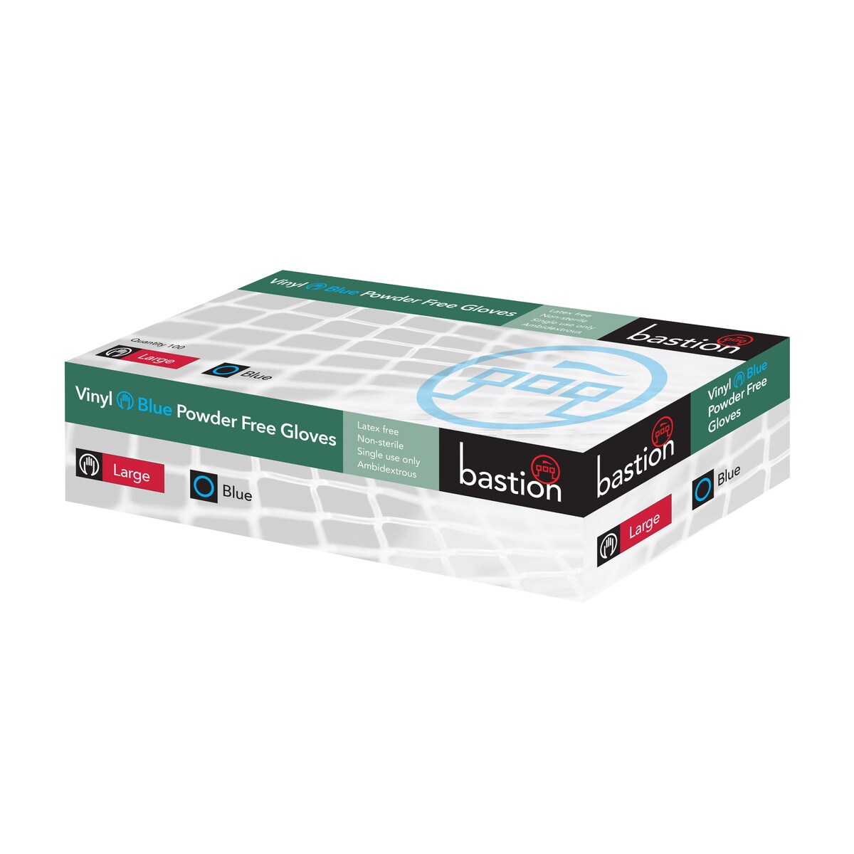 Small Blue Vinyl Powder Free Gloves 10 x 100 per ctn