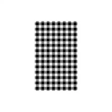 Greaseproof Paper - black gingham 1/2 190 x 310mm 200/pack 10packs/ctn