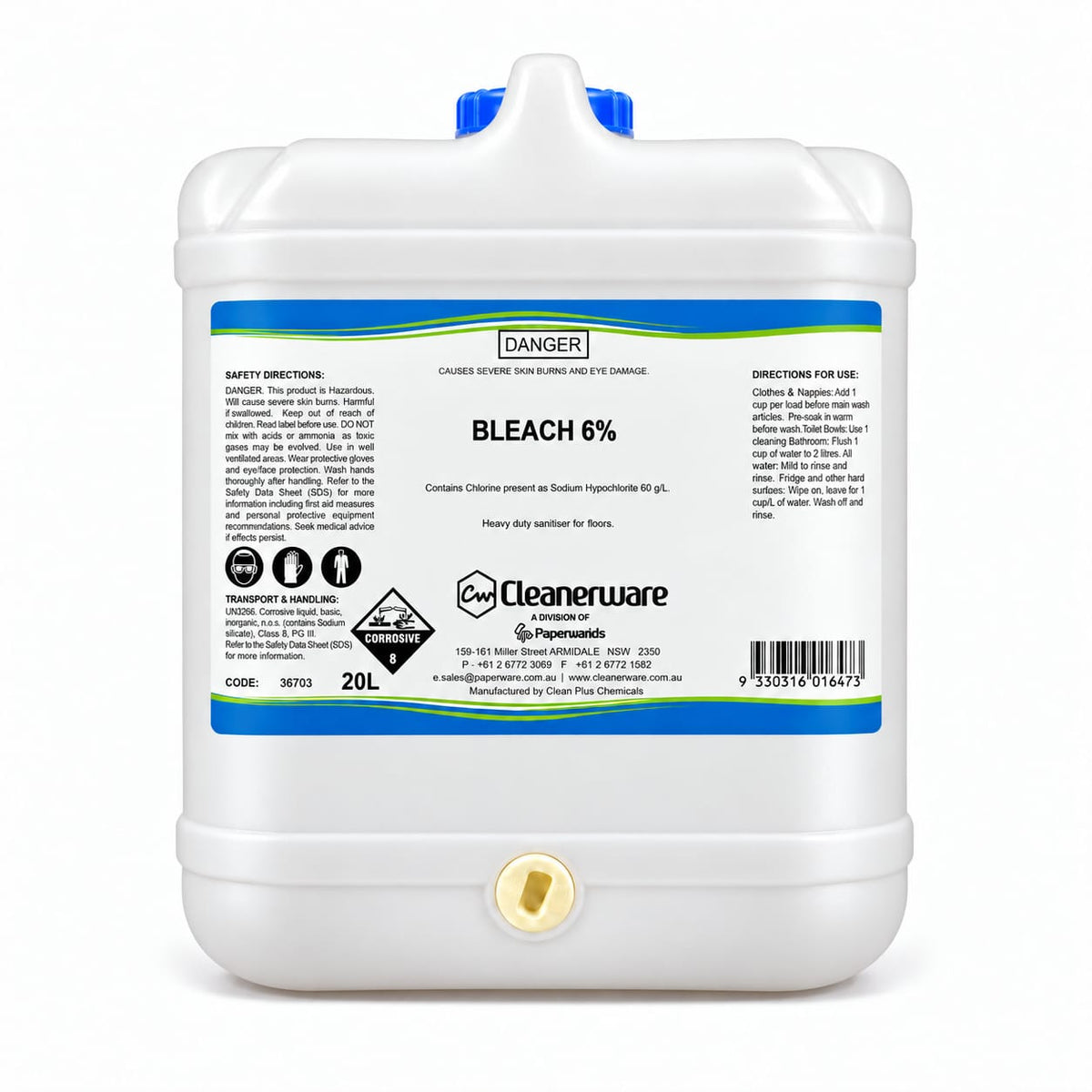 Bleach 6%; 20L