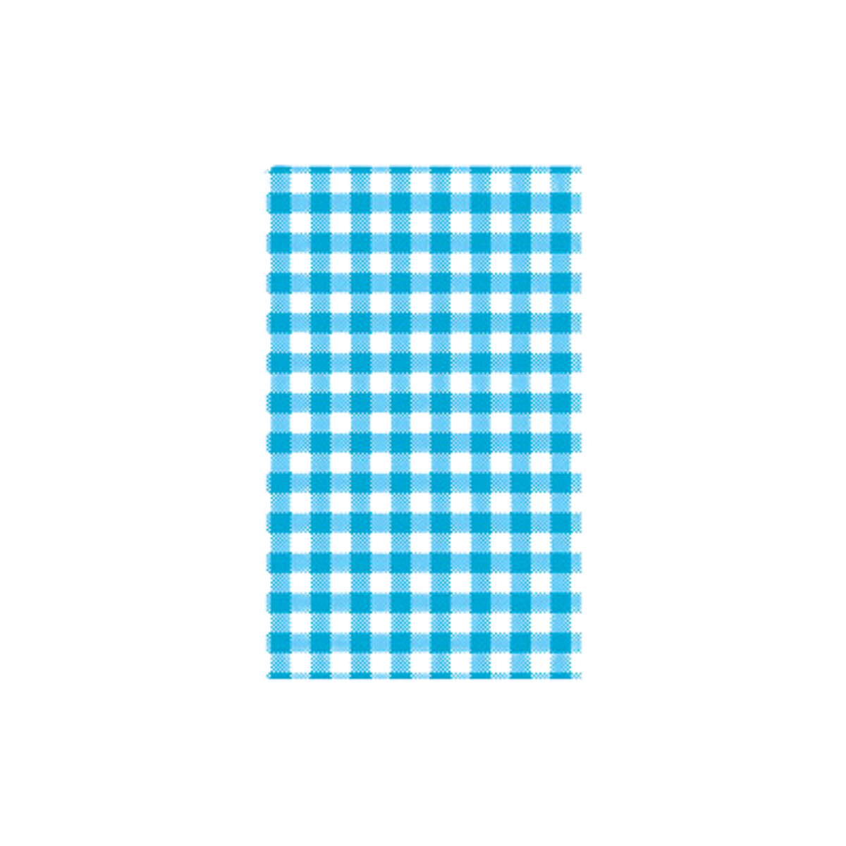 Greaseproof Paper - blue gingham 1/2 190 x 310mm 200/pack 10packs/ctn