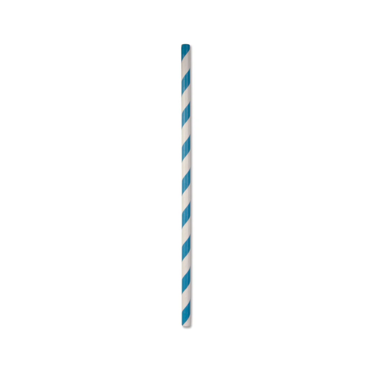 Straws Regular paper blue & white stripe 2500/ctn – Paperware
