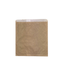 Paper Bag- 2W Brown Greaseproof lined  200 x 200mm 500/pk