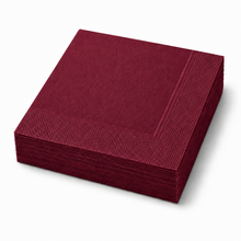 Dinner Napkins 2ply Burgundy 10 x 100pk/ctn 1000/ctn